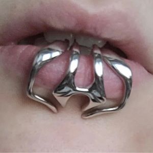 None piercing lip ring, 2 piece set.